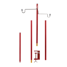 Soporte de luz plegable para camping al aire libre, poste de escritorio portátil para acampar, adecuado para pesca y barbacoa.