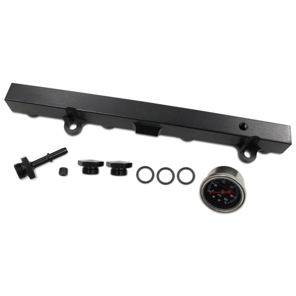 Car Rail With Oil Gauge Kit For Rsx K20 K24 Engines Light Tauoh