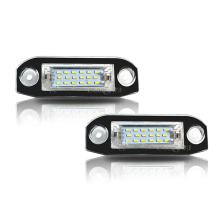 2 sztuki białych diod LED, bezbłędne oświetlenie tablicy rejestracyjnej dla modeli S80 XC90 S40 XC60 S60 C70 V50 XC70 V70