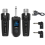 6.35mm UHF XLR Adapter System Wireless Microphone Transmitter Receiver for Dynamic Guitar Audio Mixer PA 3