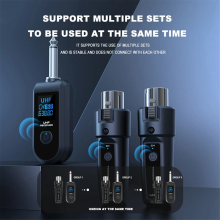 Adapter UHF XLR 6,35 mm, bezprzewodowy nadajnik-odbiornik mikrofonu do dynamicznej gitary, mikser audio PA