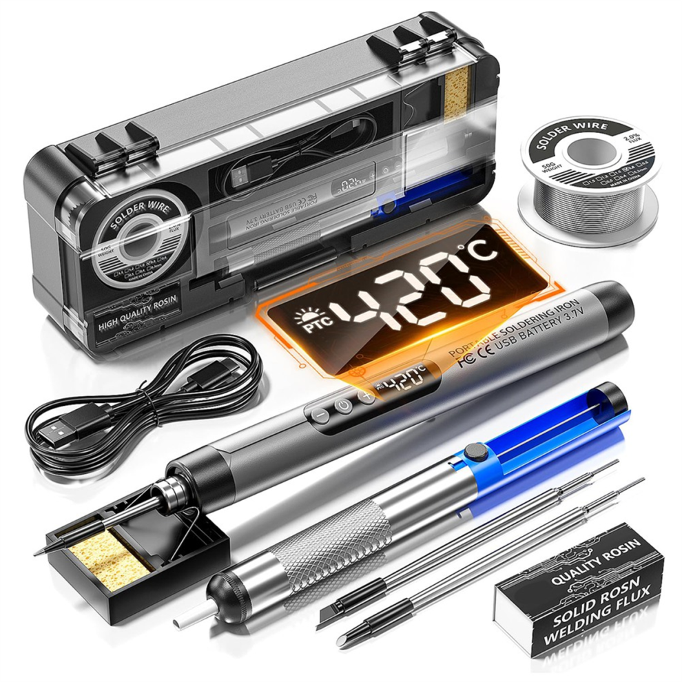 Cordless Usb Digital Soldering Iron Adjustable Temperature Type-C Interface Intelligent Solder Welding Tool 4852867442396