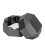 Octagonaler Aluminium-Billardkreidehalter 2-Schicht Schwarz 3,5 cm 15