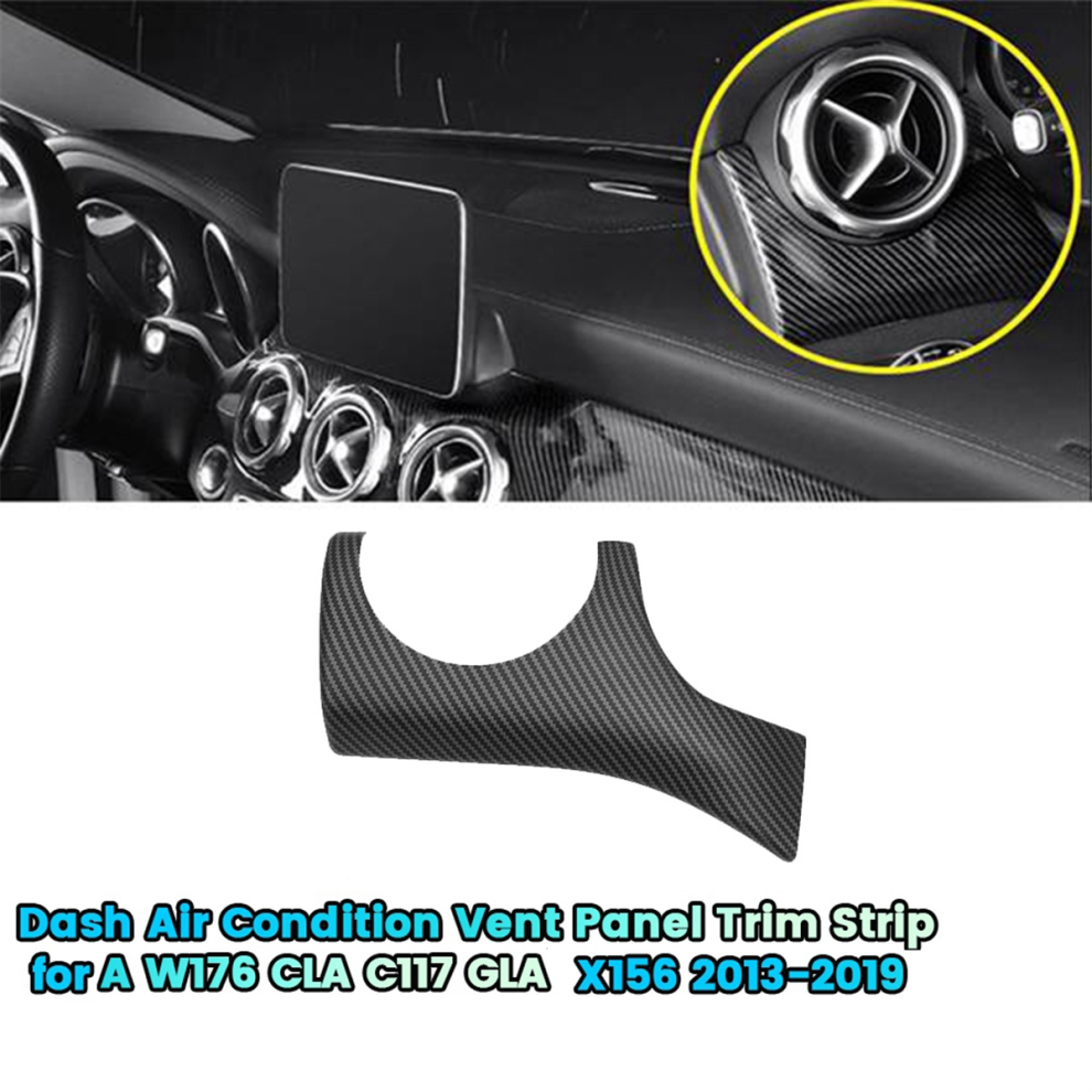 Lhd Dash Air Conditioning Vent Panel Trim Sticker For A W176 Cla C117 Gla X156 13-19 Matte Carbon Pattern 4852867450520