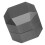 Octagonaler Aluminium-Billardkreidehalter 2-Schicht Schwarz 3,5 cm 16