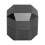 Octagonaler Aluminium-Billardkreidehalter 2-Schicht Schwarz 3,5 cm 7