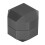 Octagonaler Aluminium-Billardkreidehalter 2-Schicht Schwarz 3,5 cm 12
