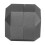 Octagonaler Aluminium-Billardkreidehalter 2-Schicht Schwarz 3,5 cm 10