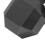 Octagonaler Aluminium-Billardkreidehalter 2-Schicht Schwarz 3,5 cm 5