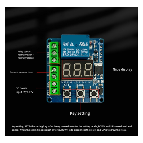 DC 5V 5A Overcurrent Protection Sensor Module AC Current Measurement Detection Overload 2