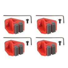 4 Sets Nozzle Brush for P1S P1 X1 Nozzles Wiper Silicone Mounted Scrubbers Print Head Cleaner Red