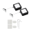 Retractable Remote Control Tethers, Cable Lock , 6.6Ft /2M Security for TV and DVD 2 Pcs 1