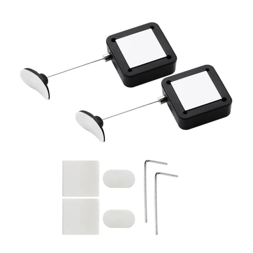 Retractable Remote Control Tethers, Cable Lock , 6.6Ft /2M Security for TV and DVD 2 Pcs