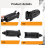Lock Cylinder Puller Set Nail with Screws and Area Increaser Professional Tool 10