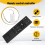 Ceiling Fan Remote Control Kit with 6 Speed Settings, Replacement Remote, Dimming Controls, 110-265V 10