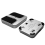 Mini Square Mouse Wireless Computer 3 Mode BT/2.4G/USB Capacitive for PC Laptop Notebook Desktop Silver 10