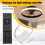 Ceiling Fan Remote Control Kit with 6 Speed Settings, Replacement Remote, Dimming Controls, 110-265V 6