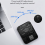 Mini Square Mouse Wireless Computer 3 Mode BT/2.4G/USB Capacitive for PC Laptop Notebook Desktop Silver 11