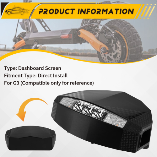 Display for G3 Electric Scooter Dashboard Screen Headlight Assembly Digital Meter Turn Signal Accessories 2