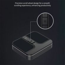 Mini Square Mouse Wireless Computer 3 Mode BT/2.4G/USB Capacitive for PC Laptop Notebook Desktop Silver