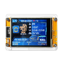 NMMiner NerdMiner V2 411KH/S Hashrate ESP32 2,8-calowy inteligentny wyświetlacz BTC Solo Lottery Miner Bitcoin Crypto