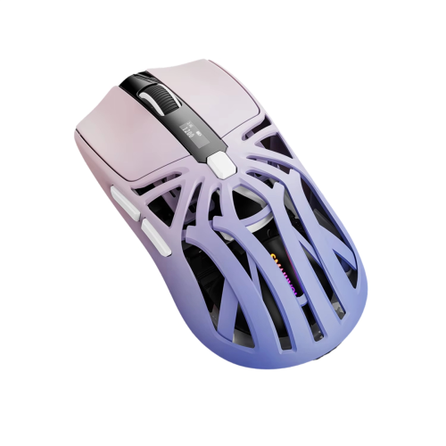 RS8 Bluetooth Mouse, 10000dpi, Three-Mode Connection,Macro Gaming Mouse for PC Notebook Laptop Computer