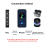 Telecomando per manubrio per casco, auricolare, IP6 Bluetooth 5.3, controller per telefono wireless 6