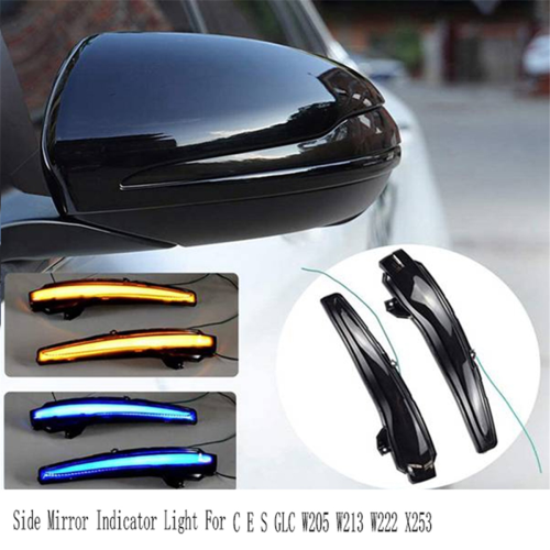Dynamic Turn Signal Blinker Sequential Side Mirror Indicator Light for - C E S GLC W205 W213 W222 X253 2