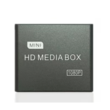 Full HD 1080P Media Player Center MultiMedia Video Box met compatibele AV USB SD/MMC MKV 264 EU-STEKKER