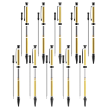 10-delige pensets voor houtdraaien, 7 mm Slimline Twist-set met navulling, draaibankbenodigdheden, zwart