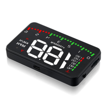 A900 OBD HUD Head Up Display Avviso di eccesso di velocità Proiettore parabrezza Temperatura dell'acqua Tensione Contagiri RPM MPH