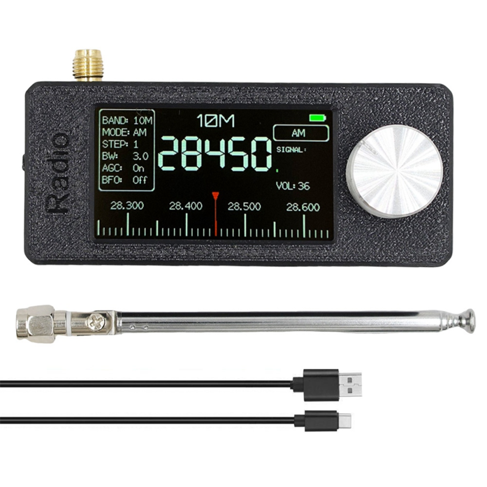 Si4732 0.5-108Mhz Portable Radio Lsb Usb Am Fm Pocket Mini 1.9Inch Ips Screen Fm/Am Hf Sw Mw Vhf 4852867475233
