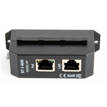 Jednoportowy wtryskiwacz PoE 2,5 Gigabit na szynę DIN, negocjacja 802.3af/At/BT, wyjście PoE++ do 90 W, do kamer IP PTZ