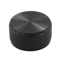 34x17mm CNC Aluminum Knob for Audio Amplifier, Speaker, , CD, Turntable Potentiometer High Precision Control Black