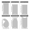 Card Scraper Burnisher and 6 Pcs Cabinet Set for Woodworking Burnishing Include 3 Rectangle 3