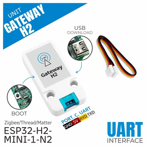 Unit Gateway H2 ESP32-H2 Thread/Zigbee Support ZigBee Thread Matter Protocol for Smart Home 2