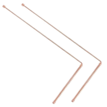 2 varillas de sonda de cobre al 99,9%, detector de metales, varillas de radiestesia para encontrar tesoros de agua, oro y objetos perdidos.