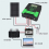 Solar Charging Controller 12V 24V WiFi Automatic Panel Regulator 20A Dual USB LCD 4