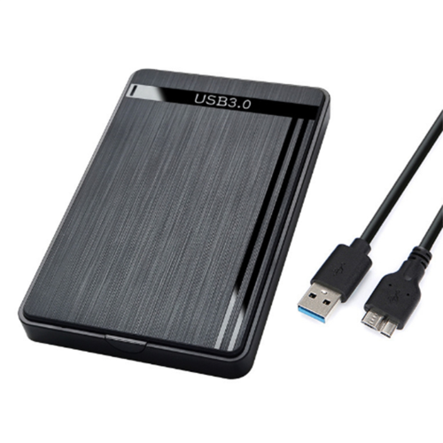 Carcasa para disco duro externo SSD de 2,5 pulgadas con USB 3.0 y cable.