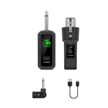 Bezprzewodowy adapter mikrofonowy UHF 6,35 mm XLR z nadajnikiem i odbiornikiem do dynamicznego miksera audio i systemu nagłośnieniowego