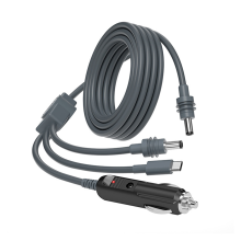 10 m voor Mini 3 in 1 Type-C/DC-voedingskabel, auto-aanstekerplug en DC-mannetje