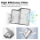 Main Brush Side High Efficiency Filter Mop Cloth Accessories for Saros 10/ S9 MaxV Ultra Sweeper 5