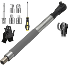 Offset Extension Wrench for Electric Drill,1/2-Inch Drill Adapter, 4 Conversion Adapters, Tight Spaces