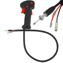 1 stuk lengte 80 cm 19 mm buizen oranje strimmer trimmer bosmaaier handvat schakelaar gashendel kabel