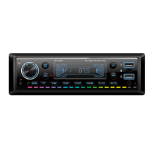 Single Din Auto Stereo Bluetooth Audio FM Ontvanger Muziek Radio MP3 Speler Ondersteuning AUX USB Opladen Kleurrijk Licht