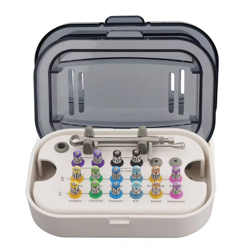 Dental Implant Screw Driver Colorful Torque Wrench Ratchet 10-70Ncm With 16Pcs Universal Restoration Tools 4852867490489