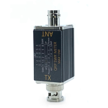 SWR-meter Vermogen 1-30 MHz 10 W Staande golf 6 LED-indicatoren Draagbare aftakking BNC