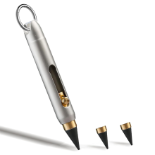 Everlasting Metal Inkless Pen, Titanium Forever Erasable Pen zum Skizzieren, Zeichnen, Schreiben, Mini-Druckbleistift