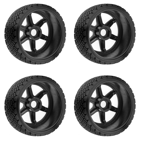 Kit di aggiornamento per mozzo e pneumatico RC da 17 mm per WRC1/7/8 KM C3 Accessori neri 2