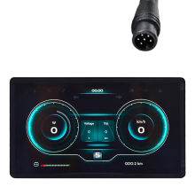 H8 Bicycle Computer 24V 36V 48V 60V Led Cycling Odometer Speedometer E Bike Accessories Waterproof 6pin